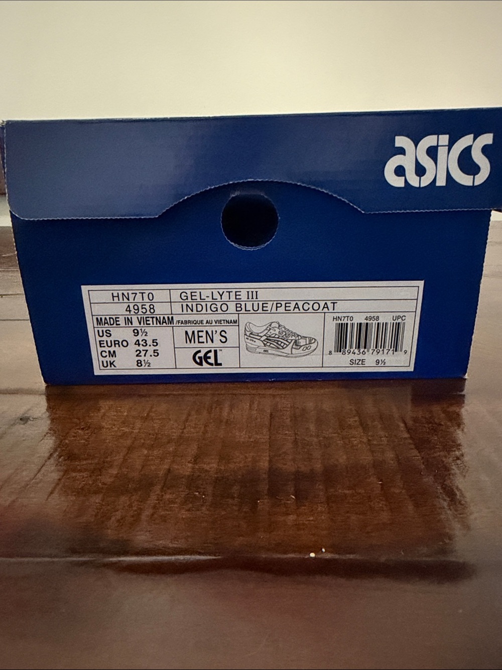 ASICS Navy and Light Blue Patchwork Denim Sneakers - Picture 7 of 8